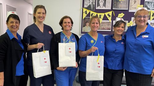 Nurses at brecken health smiling